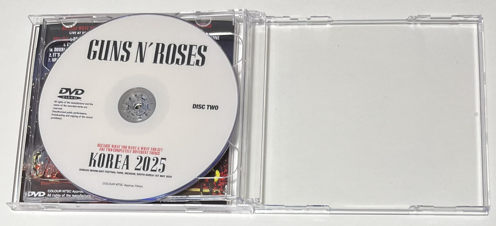 GUNS N' ROSES / KOREA 2025 (2DVD-R) GIFT TITTLE | すべての商品