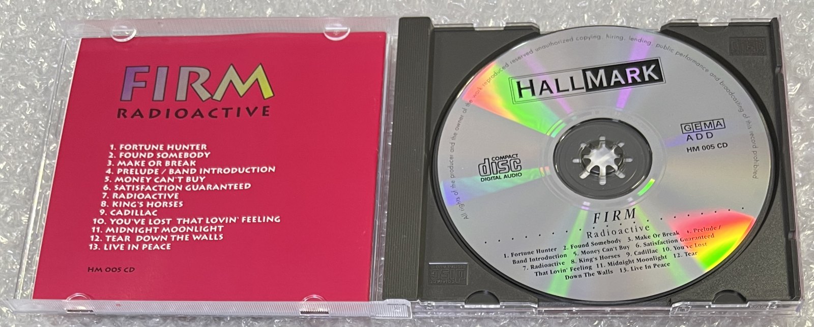FIRM / RADIOACTIVE (1CD) HALLMARK / HM 005 CD