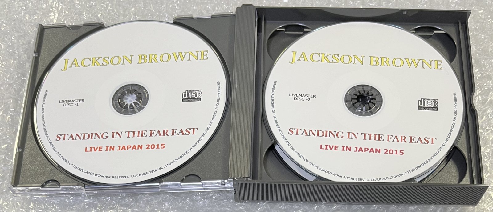 JACKSON BROWNE / STANDING IN THE FAR EAST: LIVE IN JAPAN 2015 (3CD-R) LIVEMASTERS / JP-20150313A/B/C