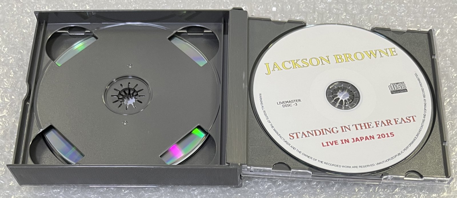 JACKSON BROWNE / STANDING IN THE FAR EAST: LIVE IN JAPAN 2015 (3CD-R) LIVEMASTERS / JP-20150313A/B/C