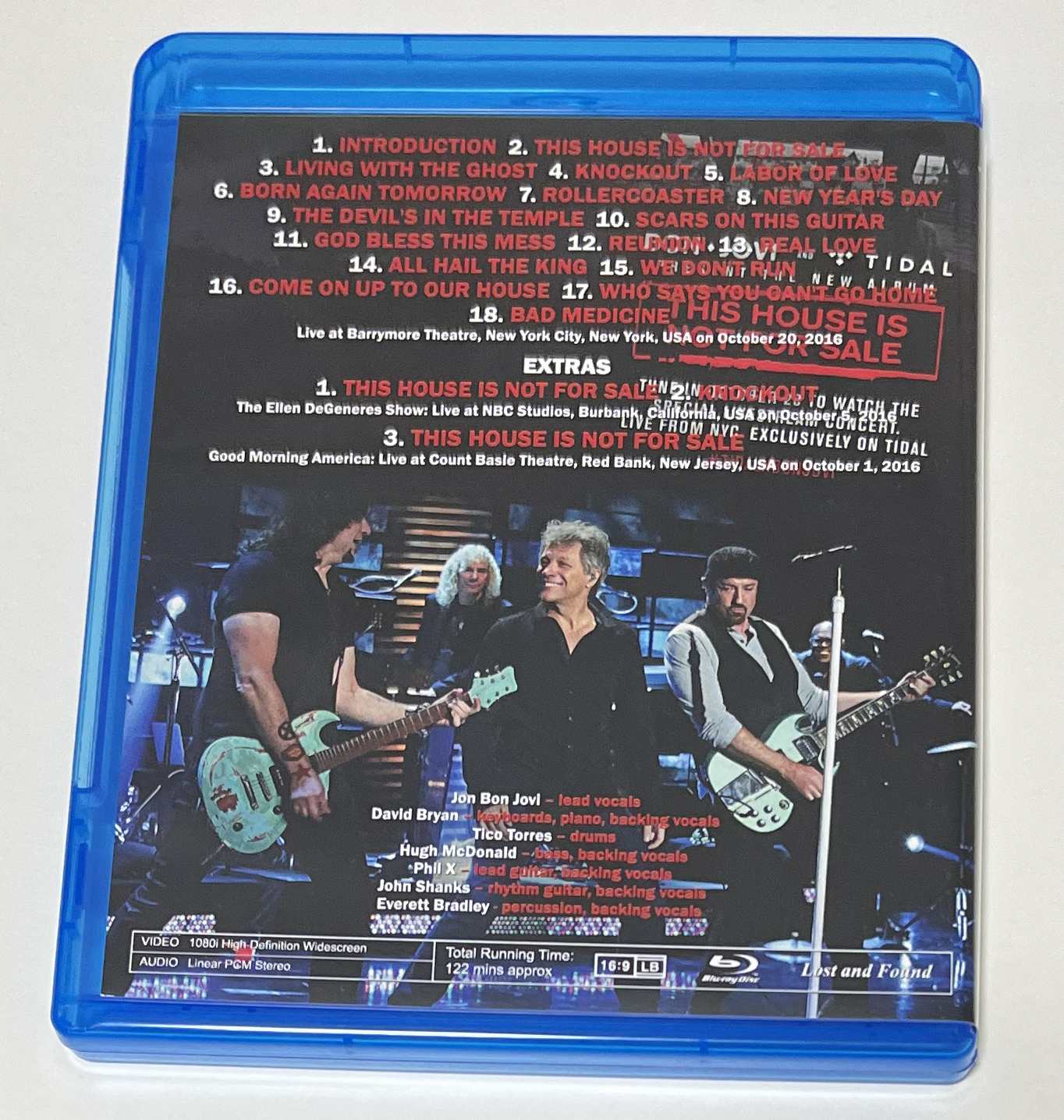 BON JOVI / NOT FOR SALE YET (1BD-R) LOST AND FOUND / LAF2378
