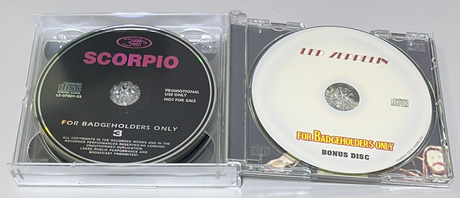 LED ZEPPELIN / FOR BADGEHOLDERS ONLY (3CD+1CDR) SCORPIO / LZ-07009