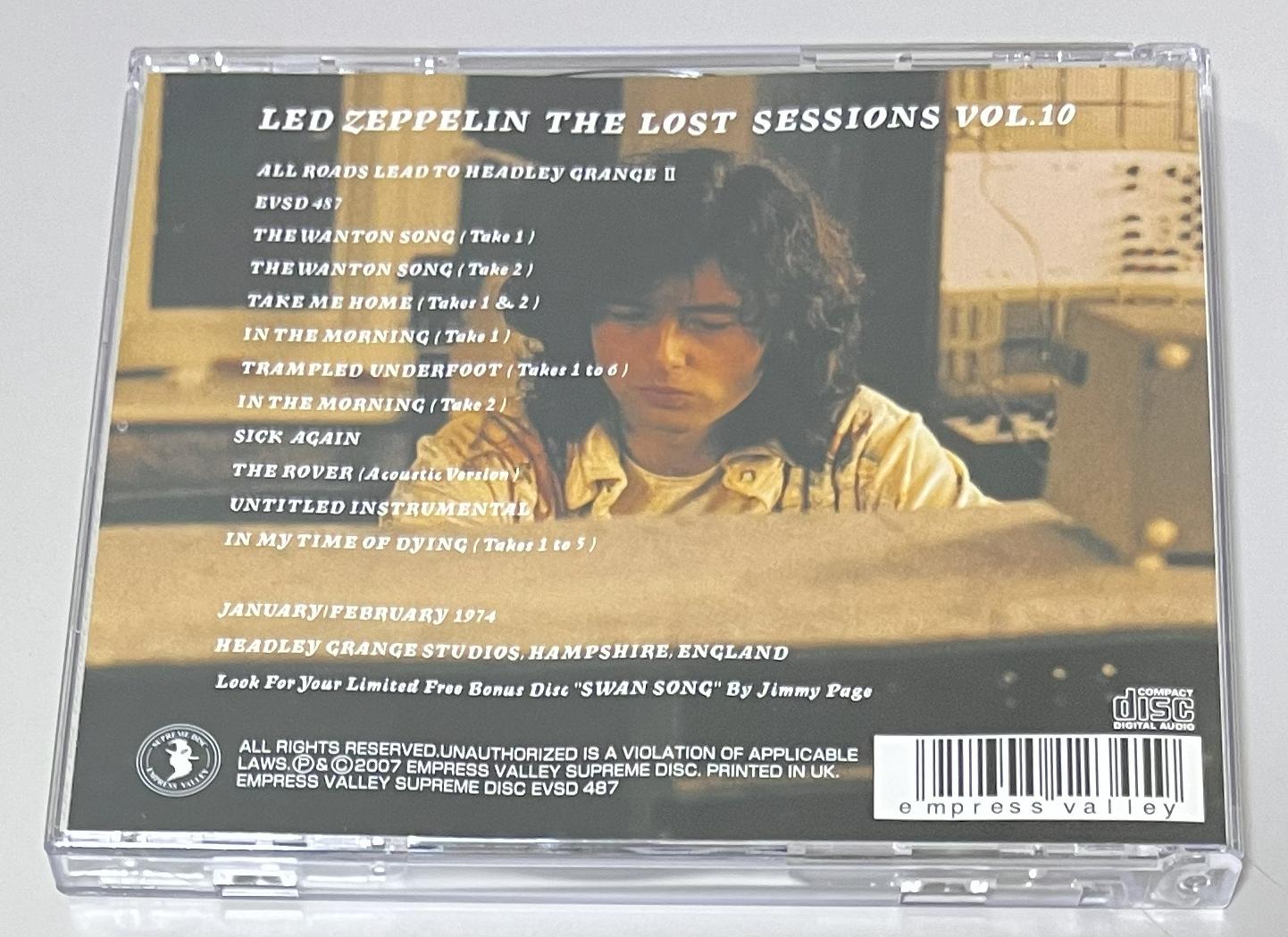 LED ZEPPELIN / THE LOST SESSIONS VOL.10 (2CD) EMPRESS VALLEY