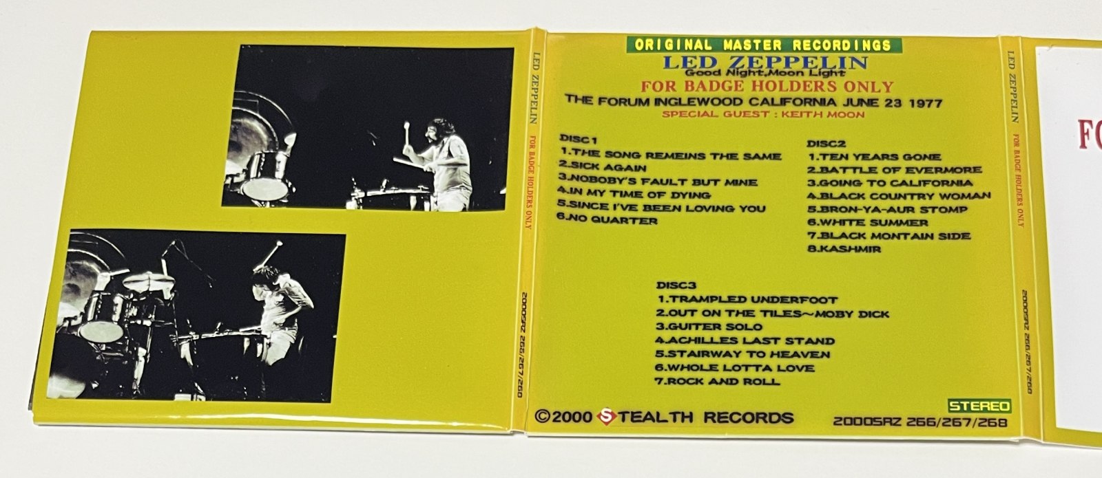 LED ZEPPELIN / FOR BADGE HOLDERS ONLY (3CD-R) STEALTH RECORDS