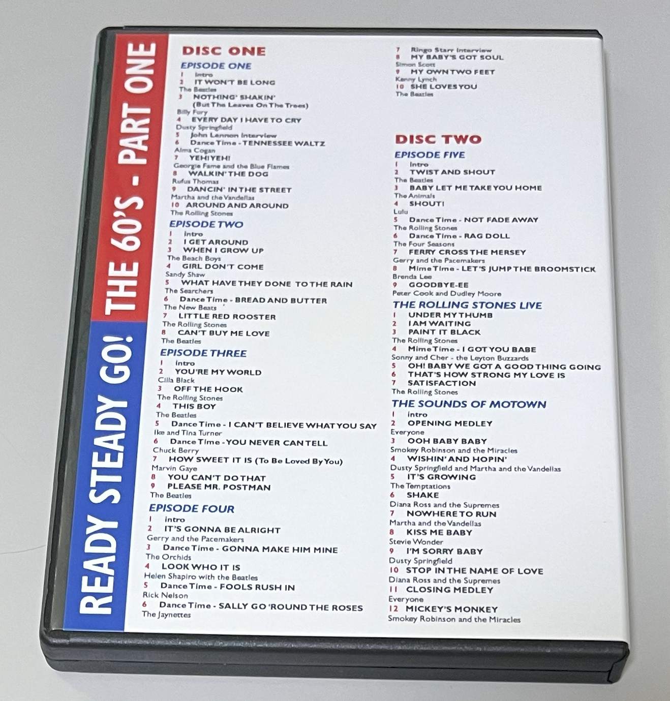 VARIOUS ARTISTS / READY STEADY GO!: THE 60'S - PART ONE (2DVD-R) NO LABEL