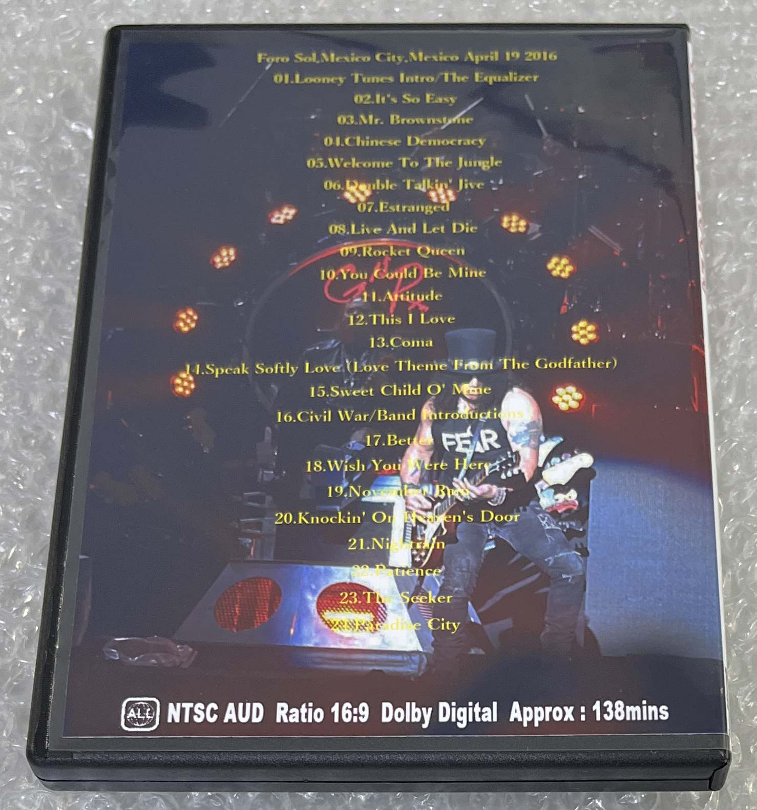 GUNS N' ROSES / NOT IN THIS LIFETIME TOUR IN MEXICO CITY FIRST NIGHT (1DVD-R) NORTHERN DISC