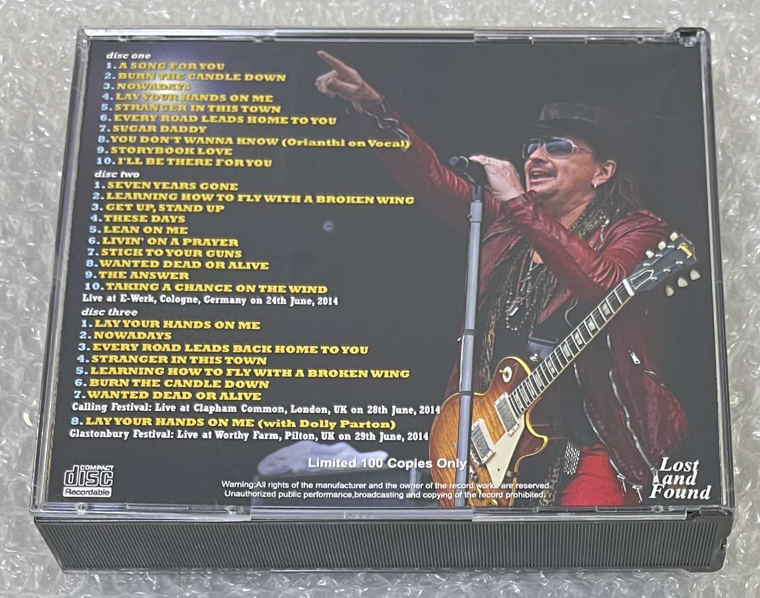 RICHIE SAMBORA with ORIANTHI / SONGS FOR EUROPE (3CD-R) LOST AND FOUND / LAF1981/1982/1983