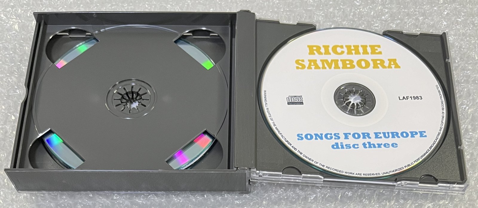 RICHIE SAMBORA with ORIANTHI / SONGS FOR EUROPE (3CD-R) LOST AND FOUND / LAF1981/1982/1983