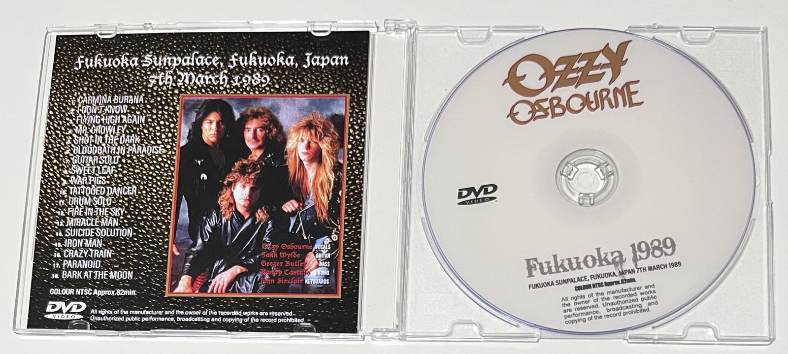 OZZY OSBOURNE / FUKUOKA 1989 (1DVD-R) GIFT TITTLE | すべての商品