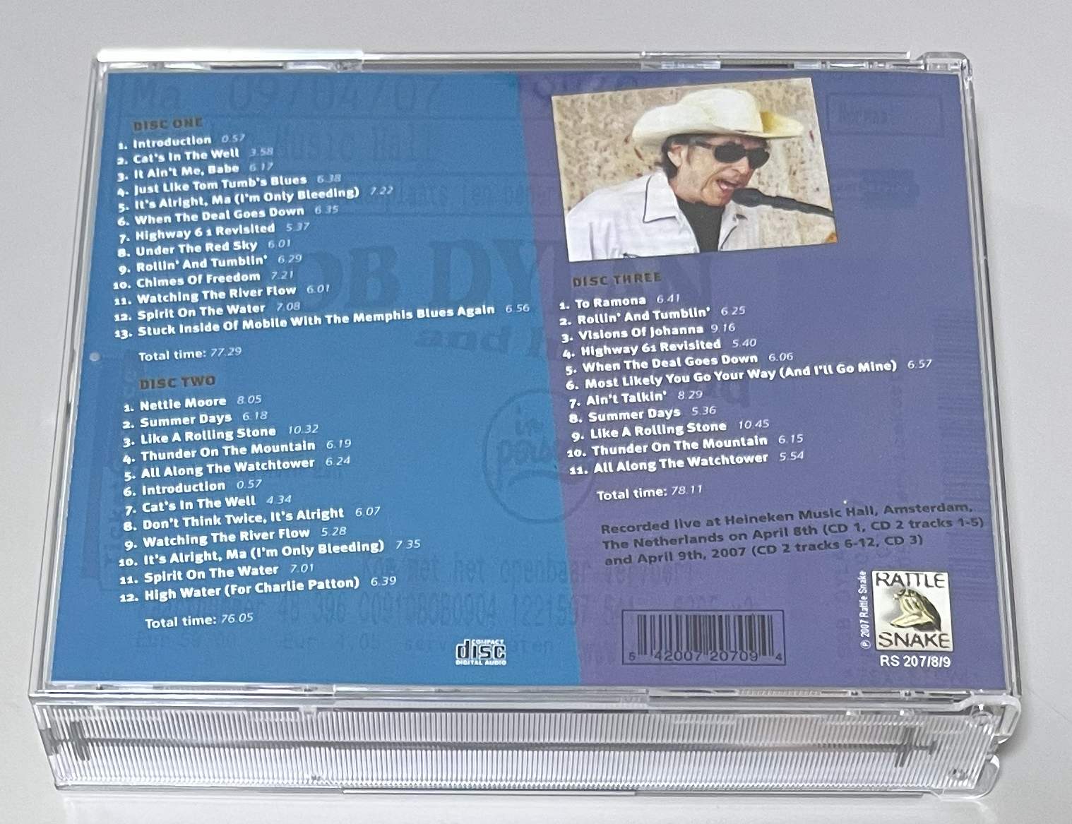 BOB DYLAN / THE OLDEST SON OF A CRAZY MAN (3CD) RATTLE SNAKE / RS 207/8/9