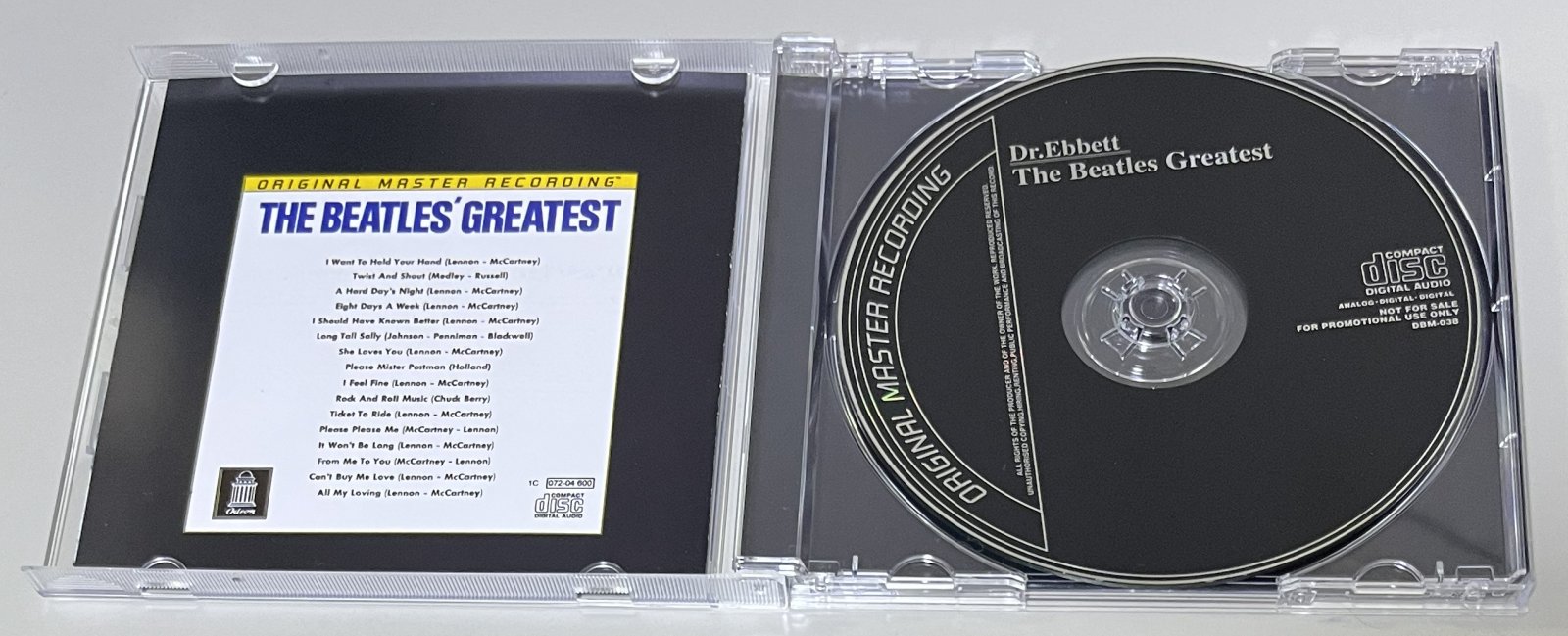 BEATLES / THE BEATLES GREATEST: GERMAN STEREO (1CD) DR.EBBETTS / DBM-038