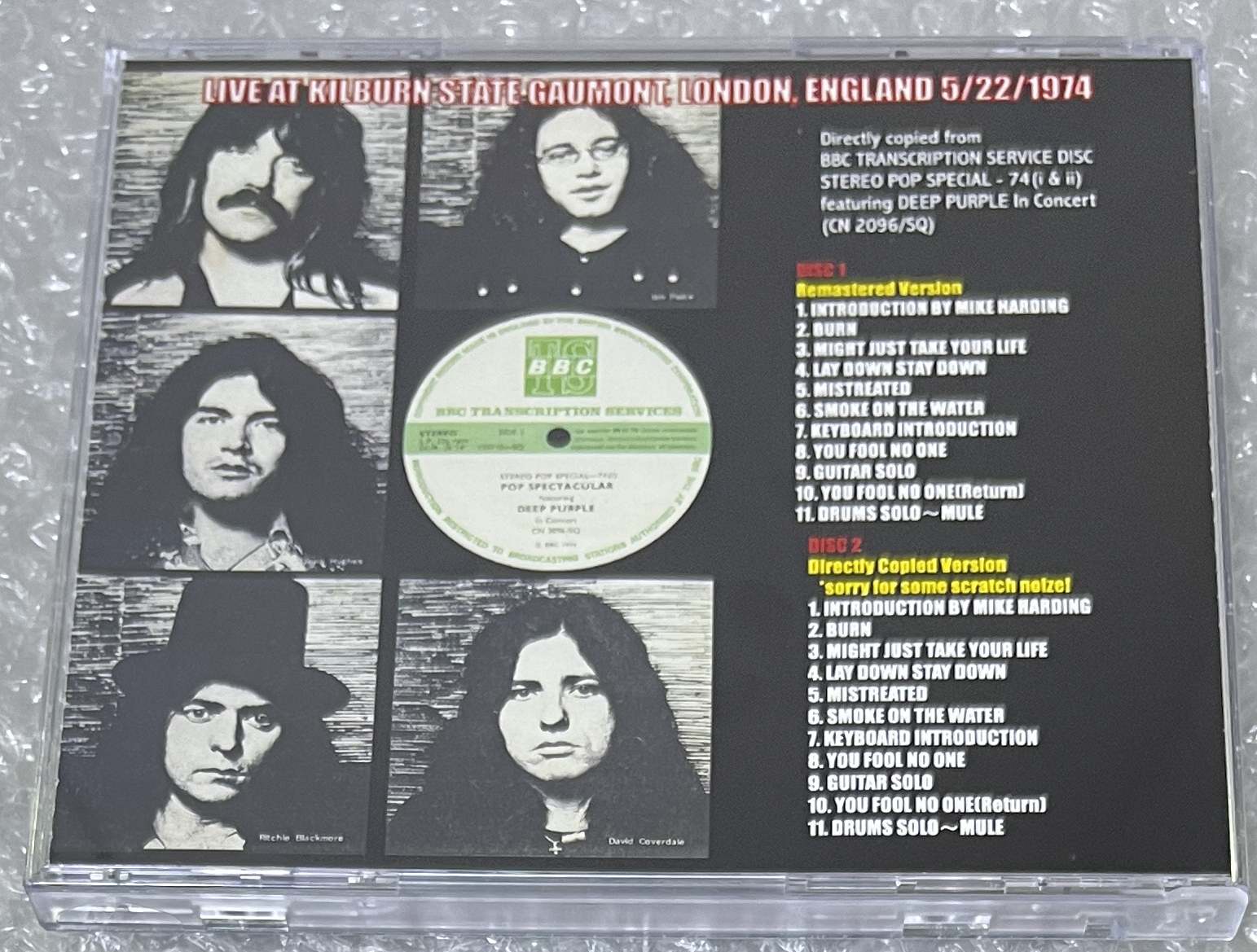 DEEP PURPLE / POP SPECTACULAR (2CD-R) LANGLEY-188