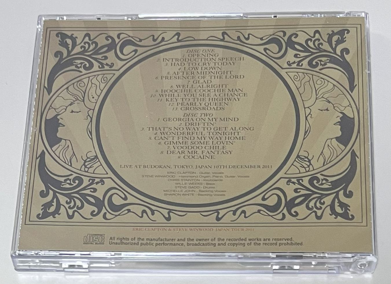 ERIC CLAPTON & STEVE WINWOOD / THE FINAL BUDOKAN (2CD) NO LABEL