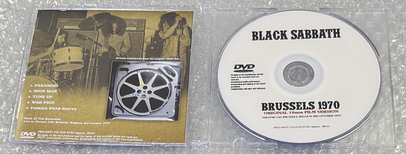 BLACK SABBATH / BRUSSELS 1970: ORIGINAL 16mm FILM VERSION (1DVD-R) GIFT TITTLE