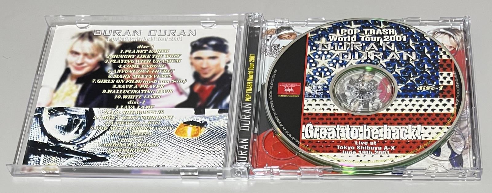 DURAN DURAN / POP TRASH WORLD TOUR 2001: GREAT TO BE BACK! (2CD-R