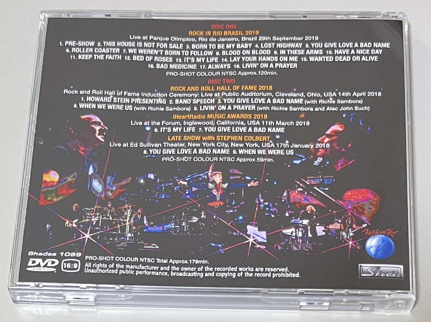 BON JOVI / ROCK IN RIO BRASIL 2019 (2DVD-R) SHADES 1099