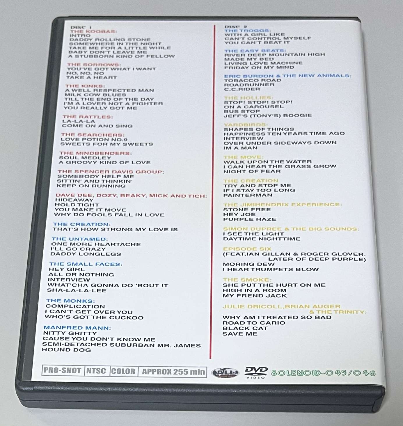 VARIOUS ARTISTS / BEAT! BEAT! BEAT! SPECIAL! 1965-1968 (2DVD-R) SOLENOID 045/046