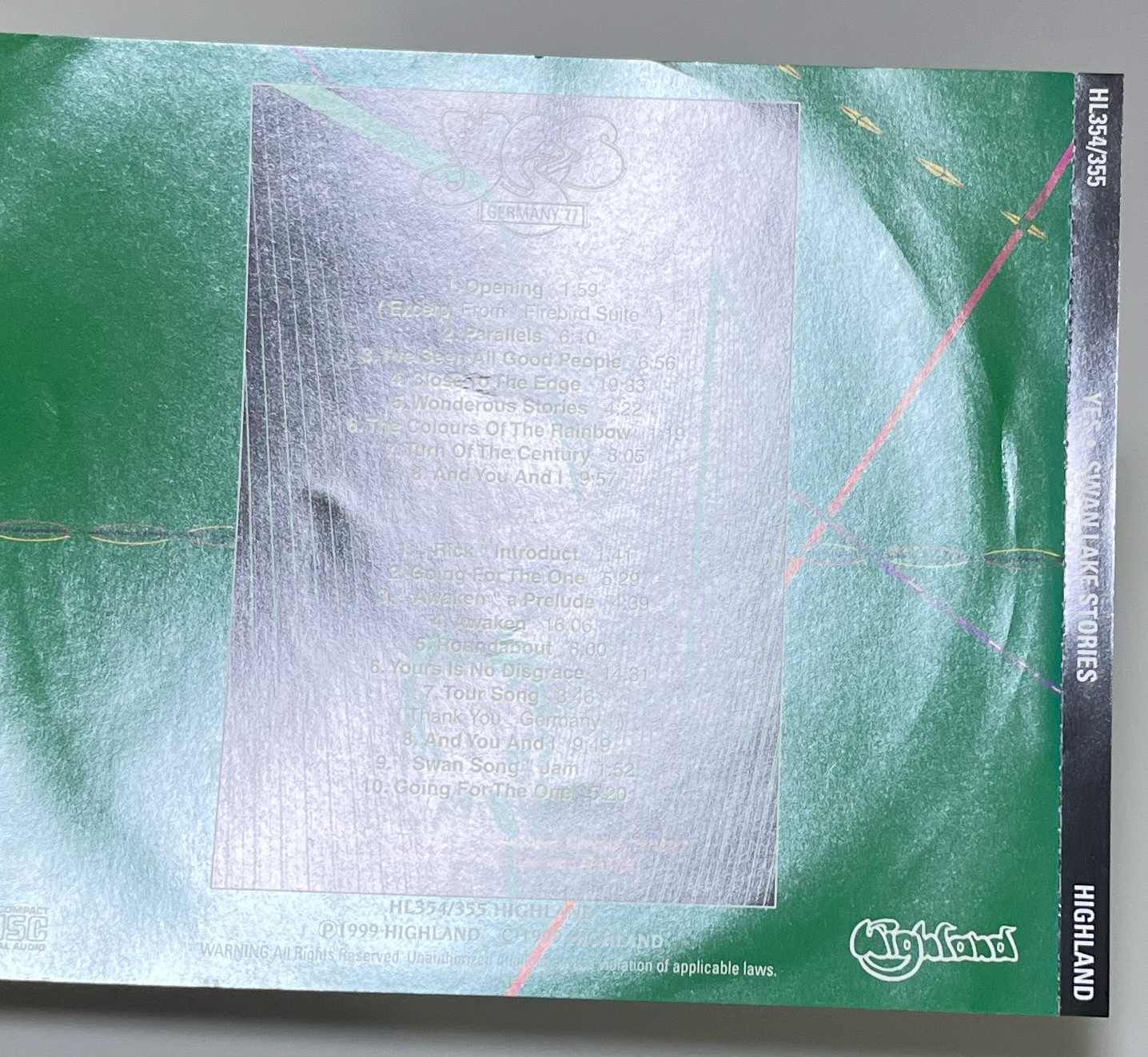 YES / SWAN LAKE STORIES (2CD) HIGHLAND / HL354/355