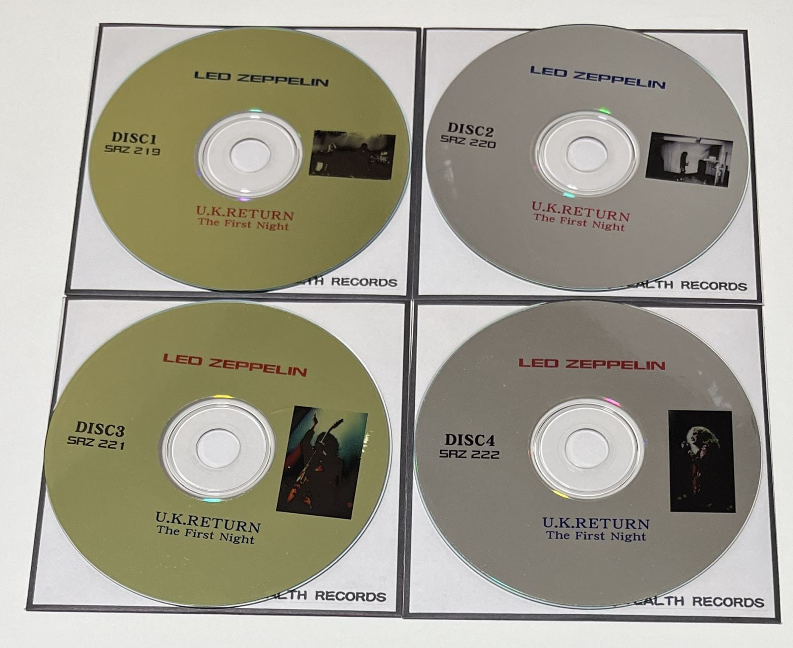 LED ZEPPELIN / U.K.RETURN: THE FIRST NIGHT (4CD-R) STEALTH RECORDS