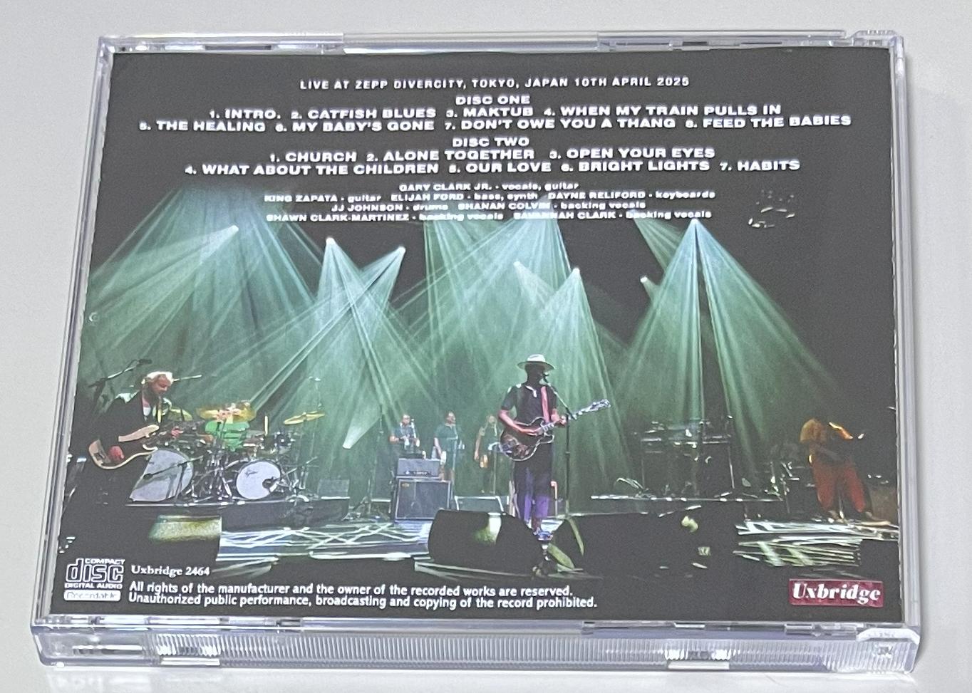 GARY CLARK JR. / TOKYO 2025 (2CD-R) UXBRIDGE 2464