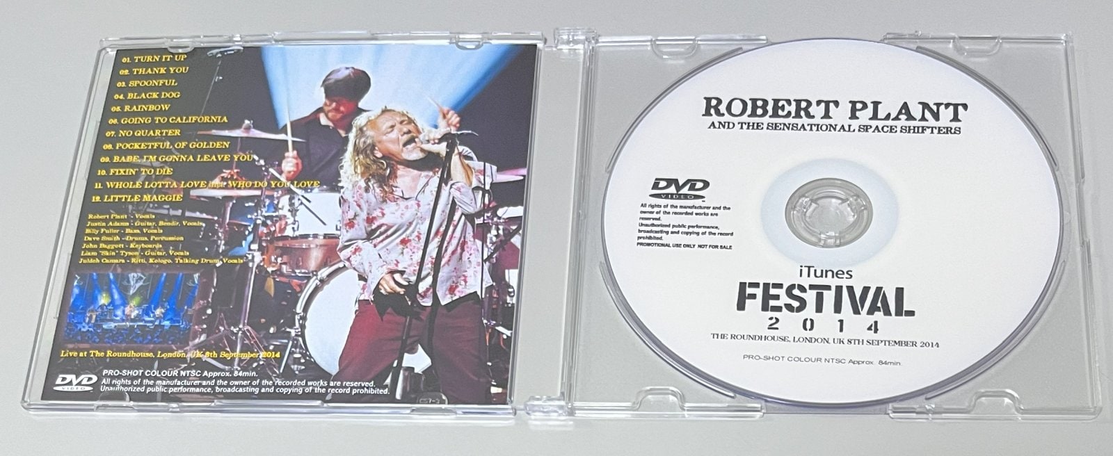 ROBERT PLANT AND THE SENSATIONAL SPACE SHIFTERS / iTUNES FESTIVAL 2014 (1DVD-R) GIFT TITTLE