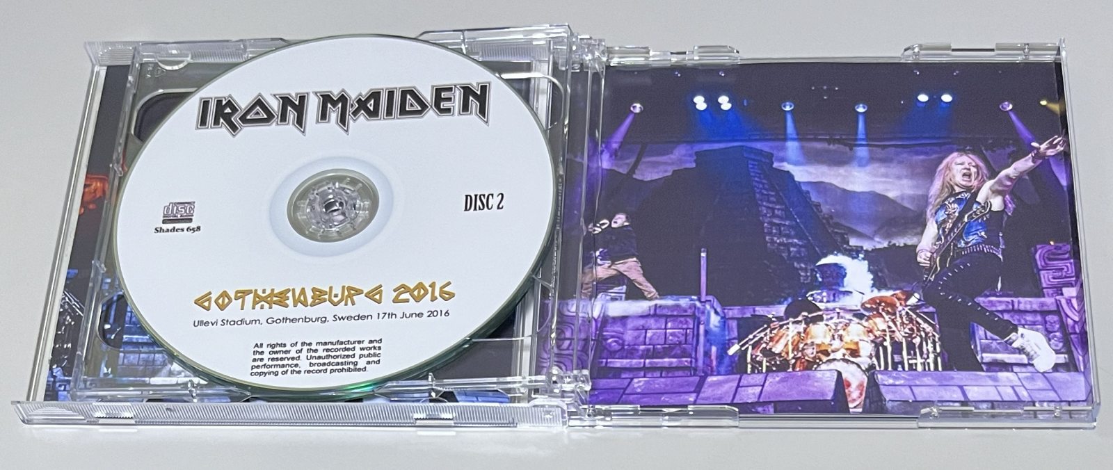 IRON MAIDEN / GOTHENBURG 2016 (2CD-R) SHADES 658