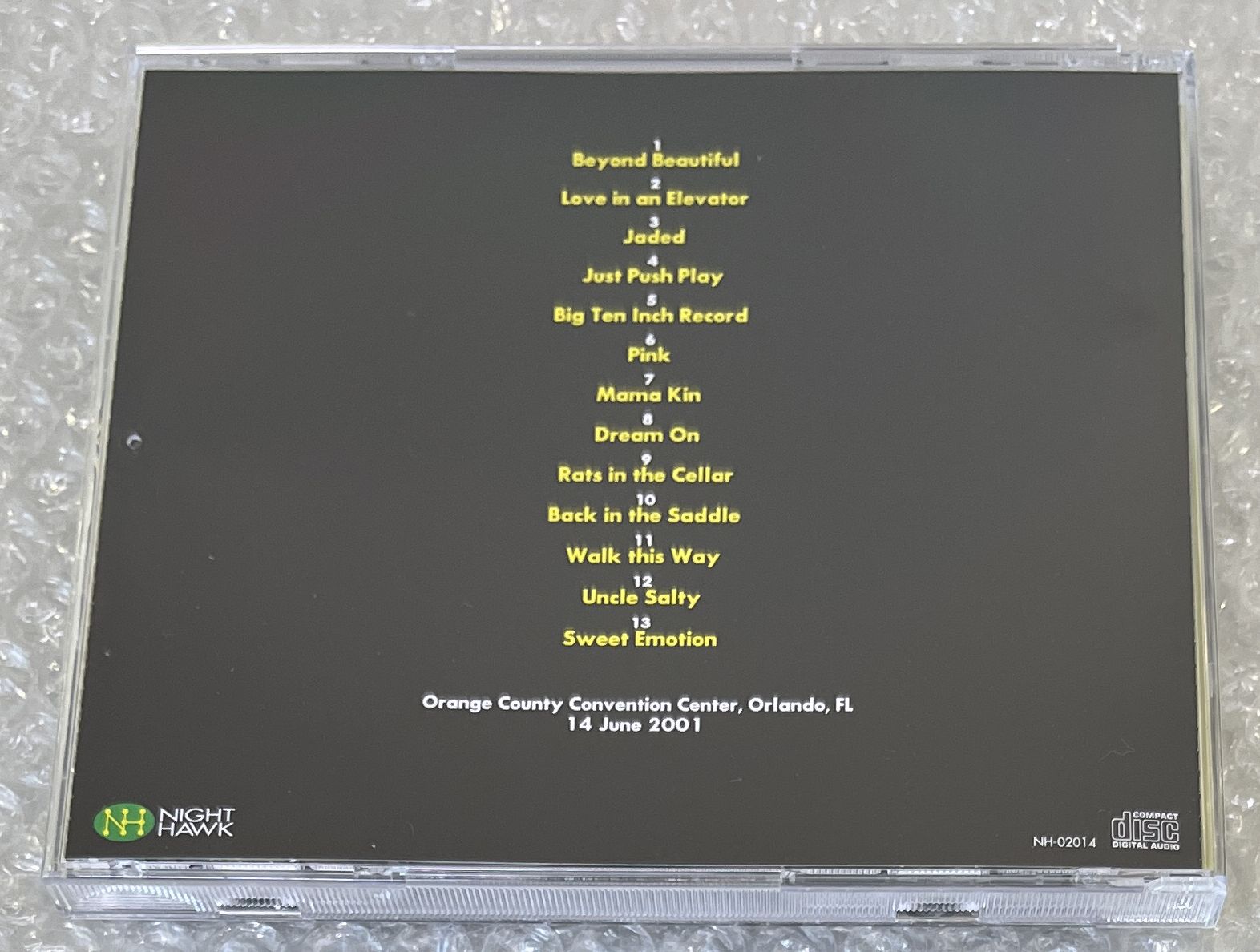 AEROSMITH / JUST PUSH SAPPHIRE! (1CD) NIGHT HAWK / NH-02014