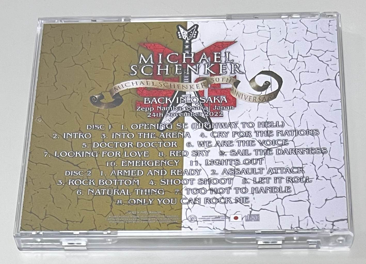 MICHAEL SCHENKER GROUP / 2022 BACK IN OSAKA (2CD-R) XAVEL-HB-151