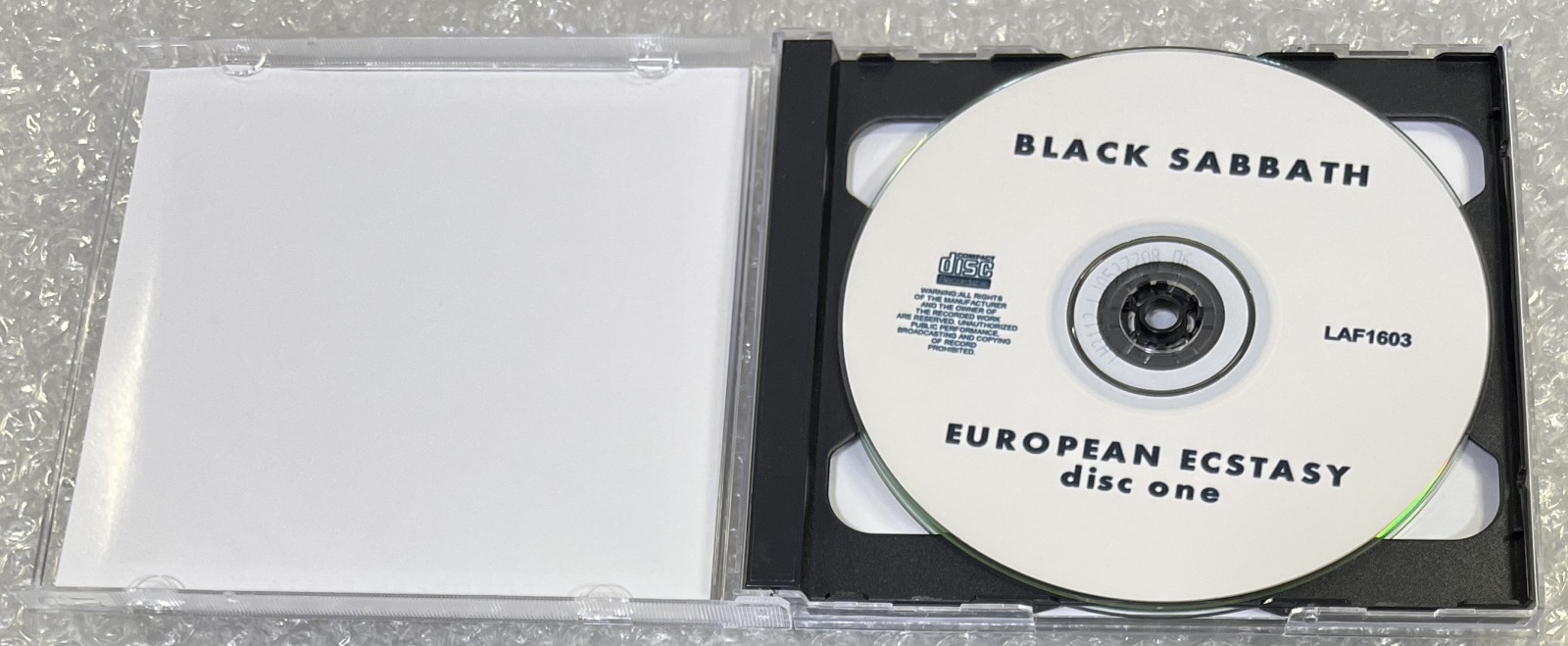 BLACK SABBATH / EUROPEAN ECSTASY (2CD-R) LOST AND FOUND / LAF1603/1604