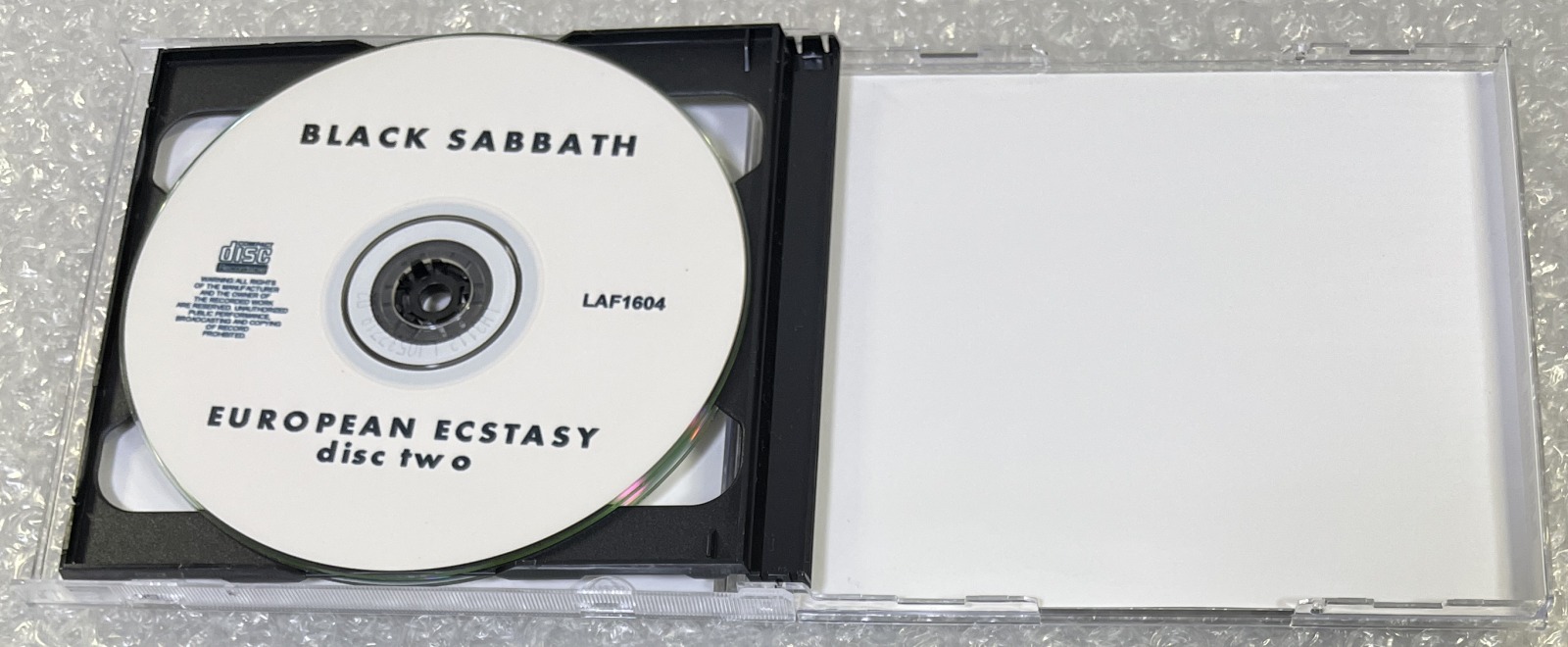 BLACK SABBATH / EUROPEAN ECSTASY (2CD-R) LOST AND FOUND / LAF1603/1604