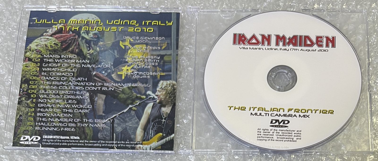IRON MAIDEN / THE ITALIAN FRONTIER: MULTI CAMERA MIX (1DVD-R) GIFT TITTLE
