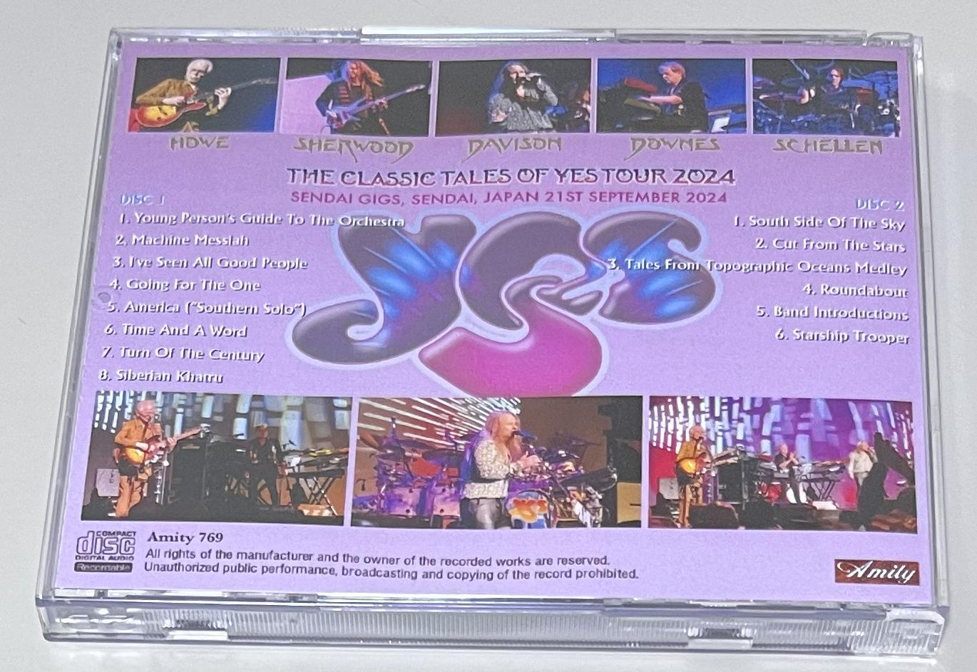 YES / SENDAI 2024 (2CD-R) AMITY 769