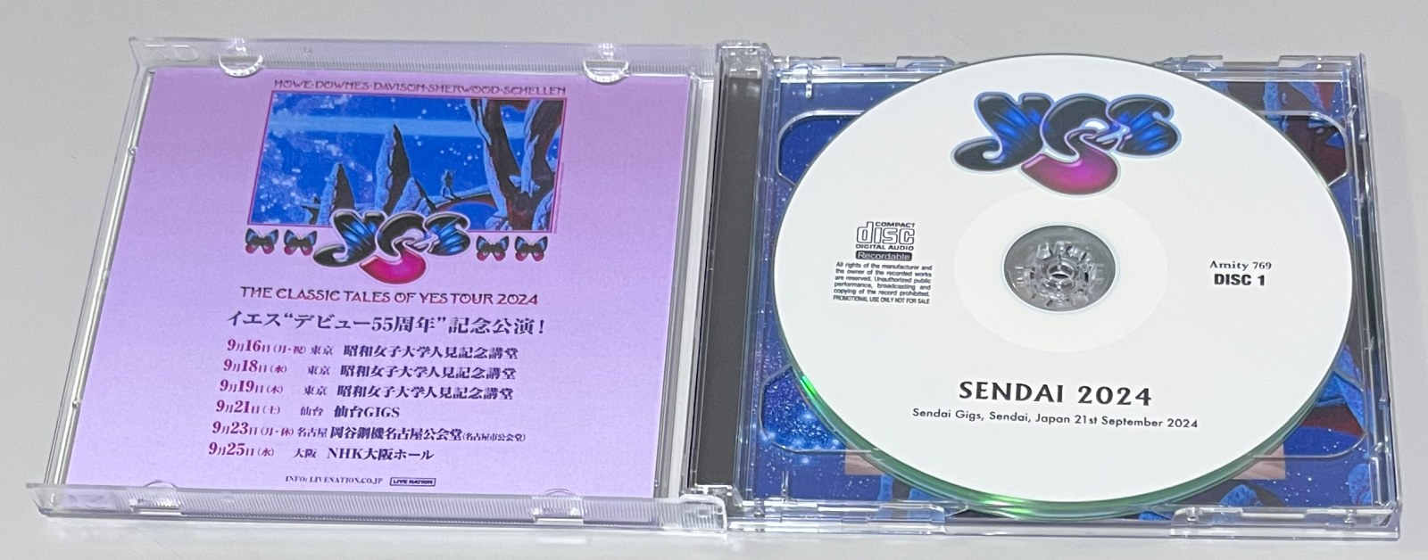 YES / SENDAI 2024 (2CD-R) AMITY 769