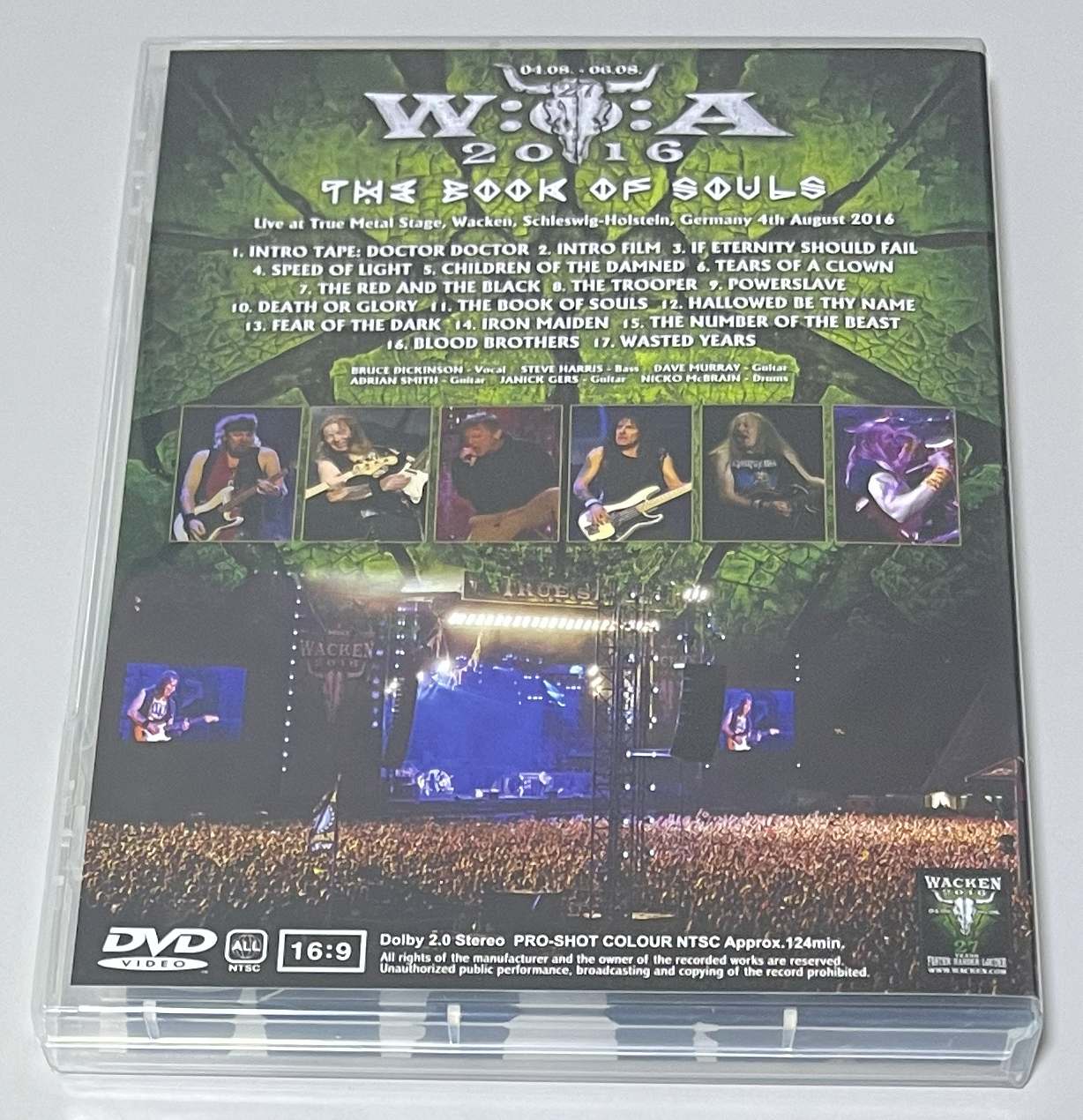 IRON MAIDEN / WACKEN 2016 (1DVD) NO LABEL