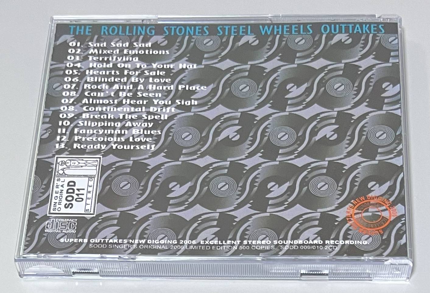 ROLLING STONES / STEEL WHEELS OUTTAKES (1CD) SINGER'S ORIGINAL / SODD 011