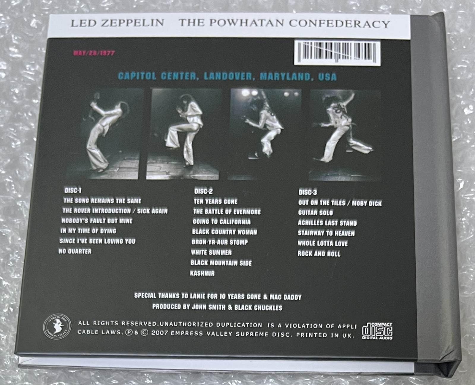 LED ZEPPELIN / THE POWHATAN CONFEDERACY (3CD) EMPRESS VALLEY SUPREME DISK / EVSD-495/496/497