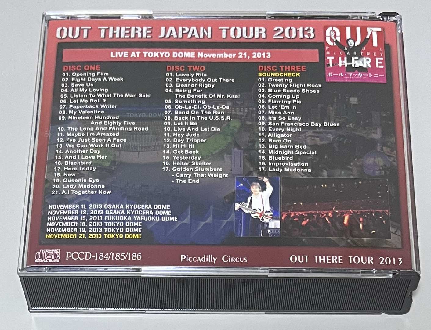 PAUL McCARTNEY / OUT THERE TOKYO 3RD (3CD) PICCADILLY CIRCUS / PCD