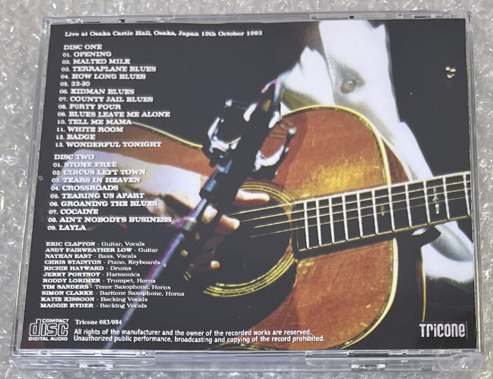 ERIC CLAPTON / JAPAN TOUR 1993: HOW LONG BLUES (2CD) TRICONE 083