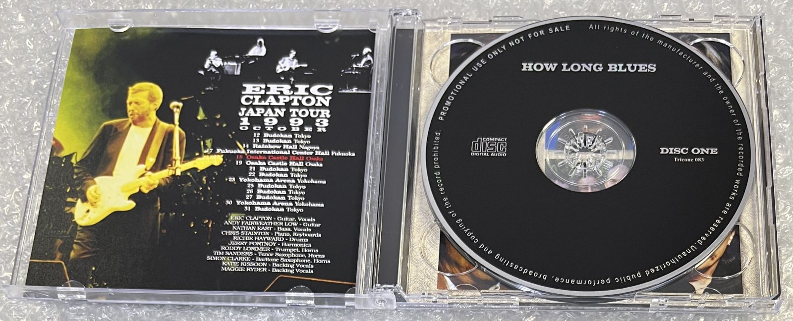 ERIC CLAPTON / JAPAN TOUR 1993: HOW LONG BLUES (2CD) TRICONE 083