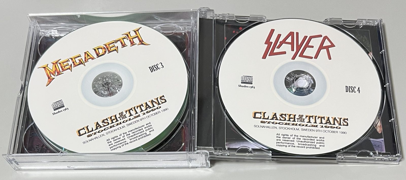 SLAYER/MEGADETH/TESTAMENT/SUICIDAL TENDENCIES / CLASH OF THE