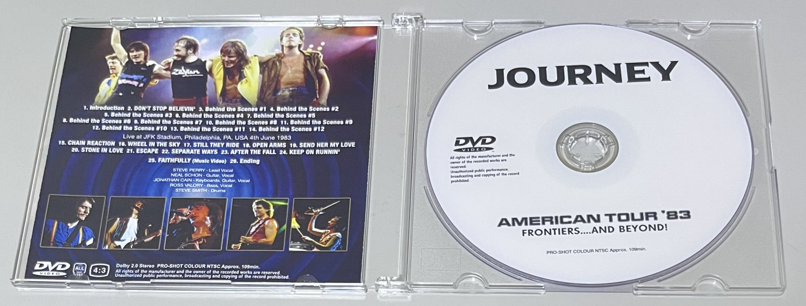 JOURNEY / AMERICAN TOUR '83: FRONTIERS... AND BEYOND! (1DVD-R) GIFT TITTLE