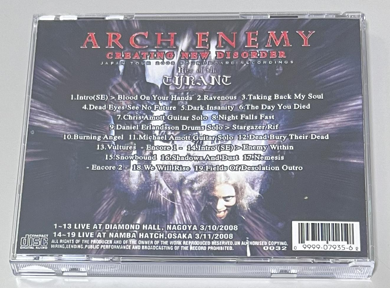 ARCH ENEMY / CRBATING NEW DISORDER (1CD-R) 0032