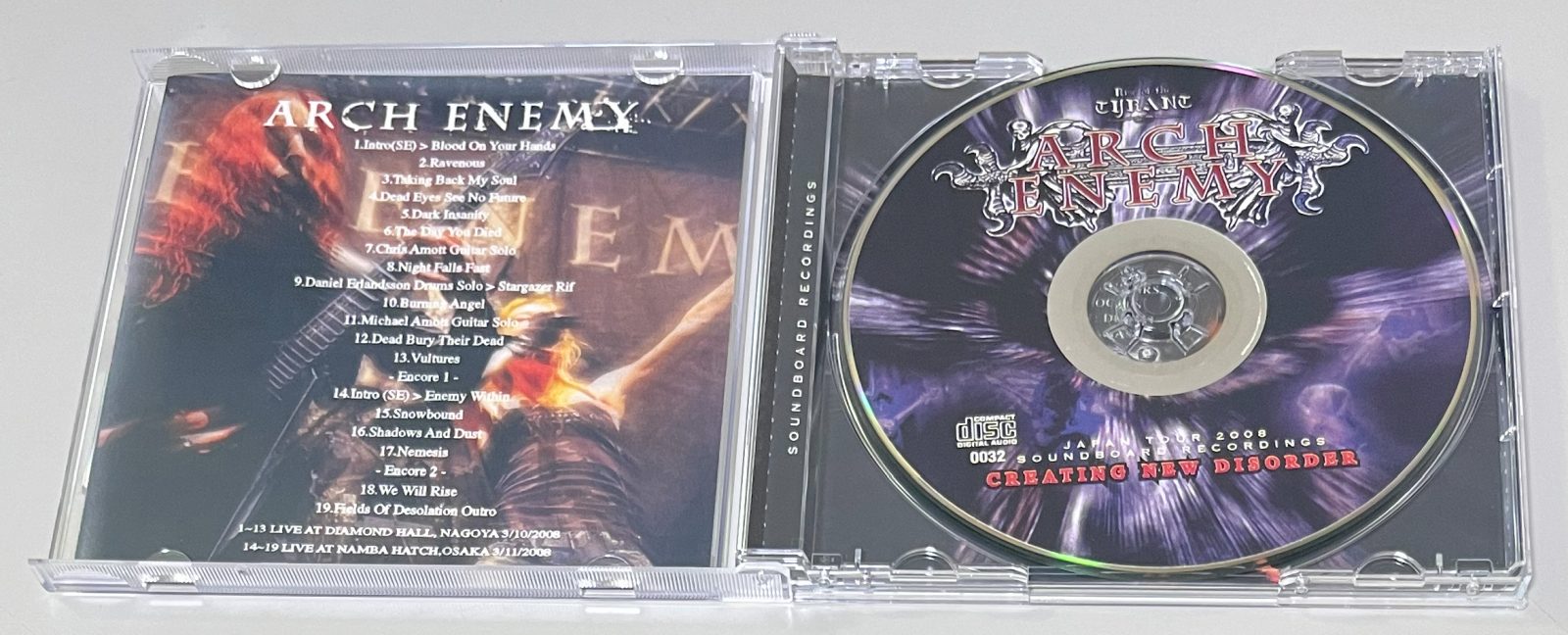 ARCH ENEMY / CRBATING NEW DISORDER (1CD-R) 0032