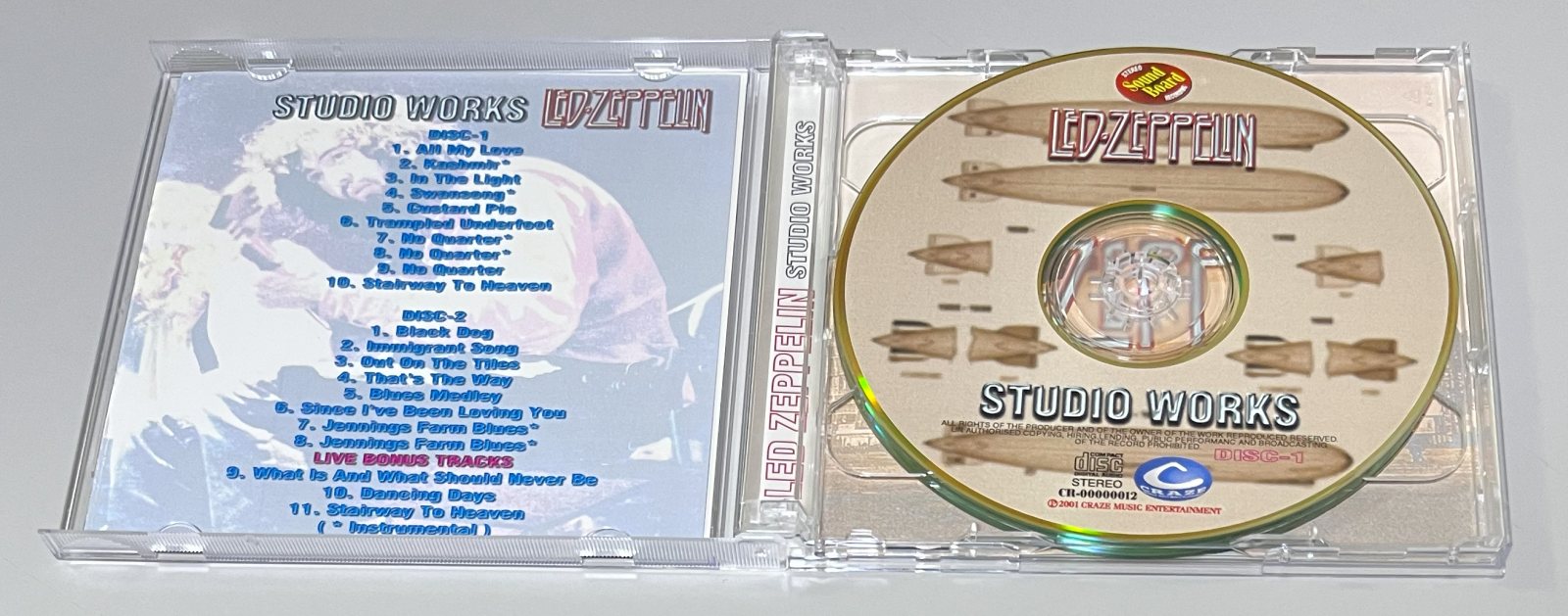 LED ZEPPELIN / STUDIO WORKS (2CD-R) CRAZE MUSIC ENTERAINMENT / CR-00000012