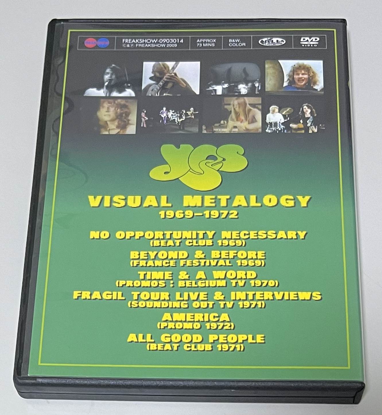 YES / VISUAL METALOGY 1969-1972 (1DVD-R) FREAKSHOW-0903014