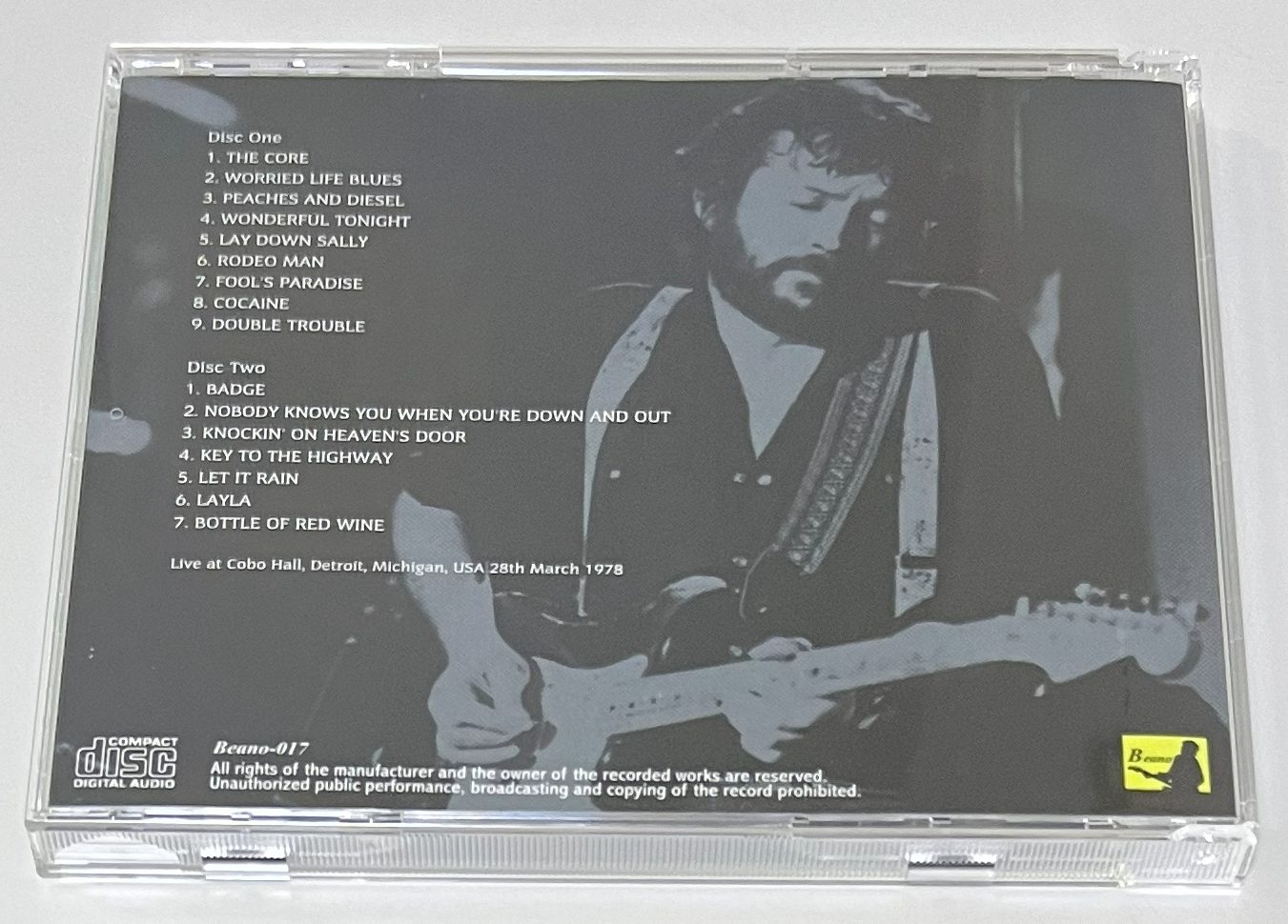 ERIC CLAPTON / PEACHES AND DIESEL (2CD) BEANO-017