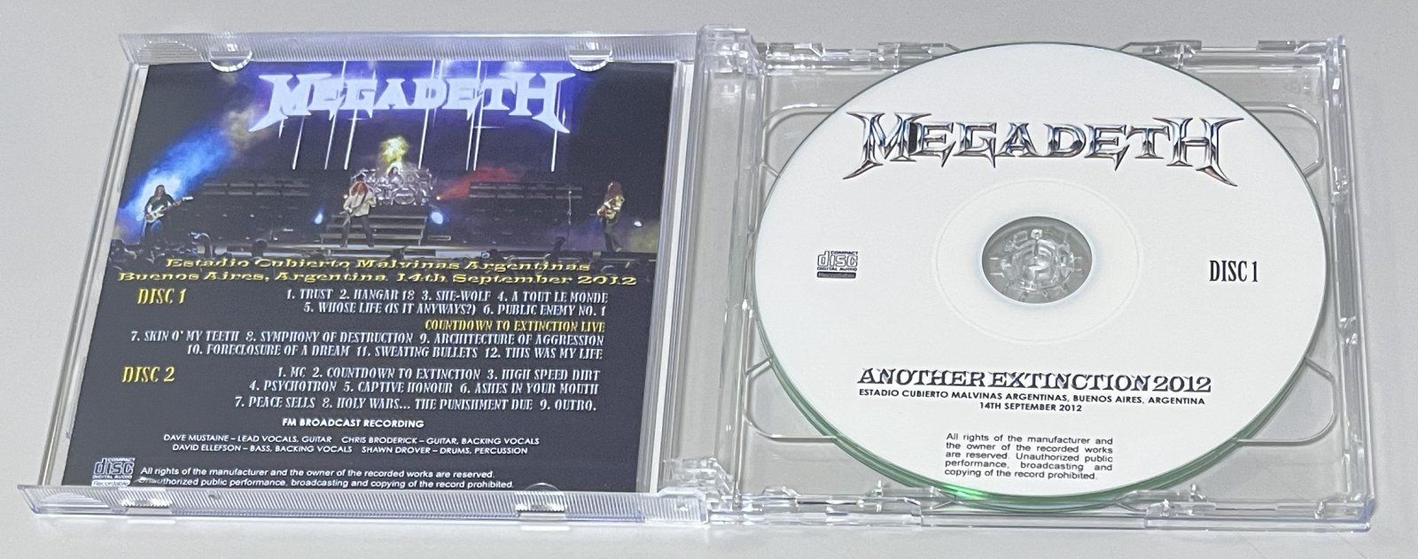 MEGADETH / ANOTHER EXTINCTION 2012 (2CD-R) GIFT TITTLE