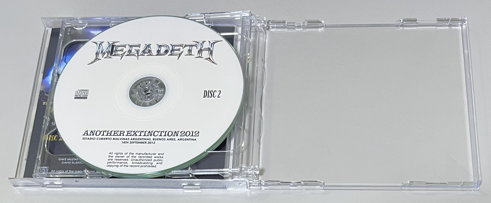 MEGADETH / ANOTHER EXTINCTION 2012 (2CD-R) GIFT TITTLE