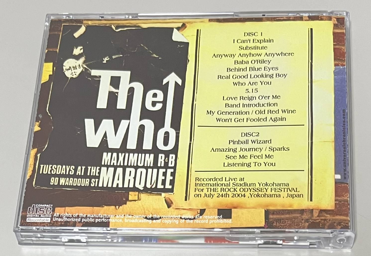 THE WHO / THE WHO WANTS TO BE LONELY (2CD-R) SNE-011 | 中古品ROCK