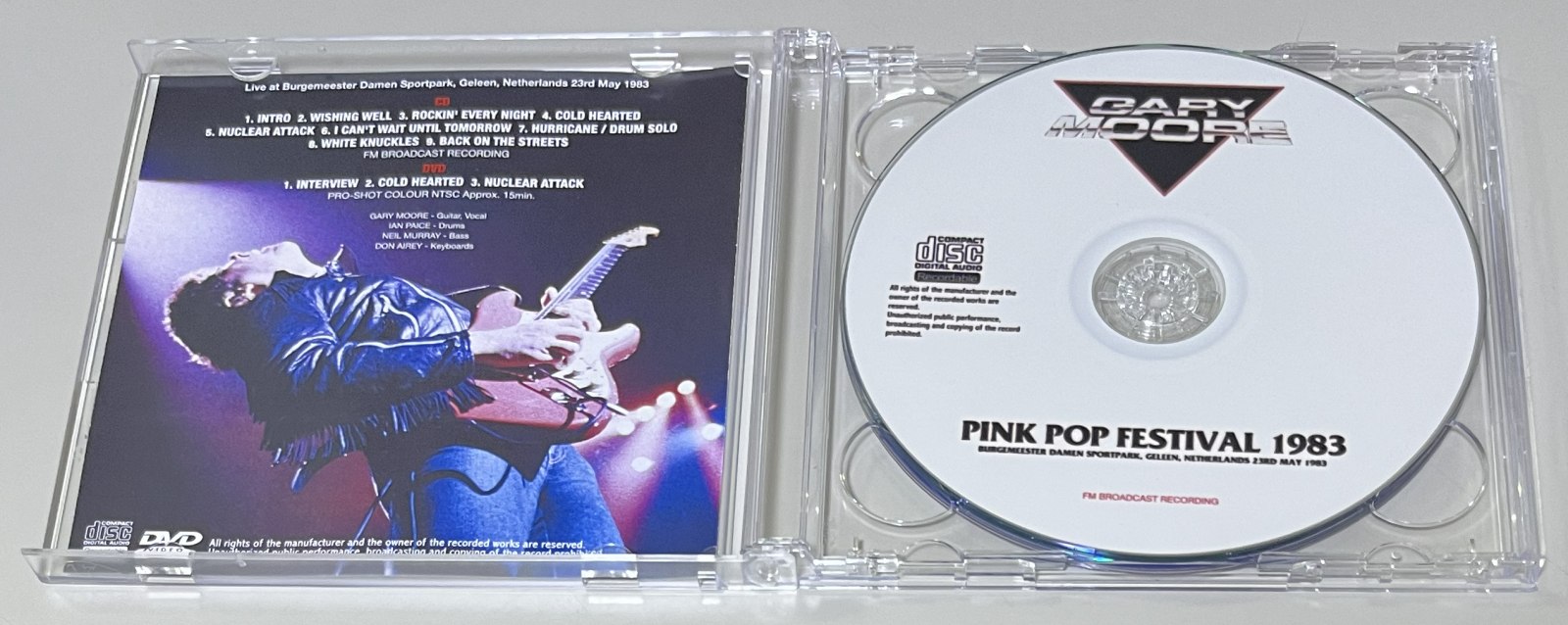 GARY MOORE / PINK POP FESTIVAL 1983 (1CDR+1DVDR) GIFT TITTLE